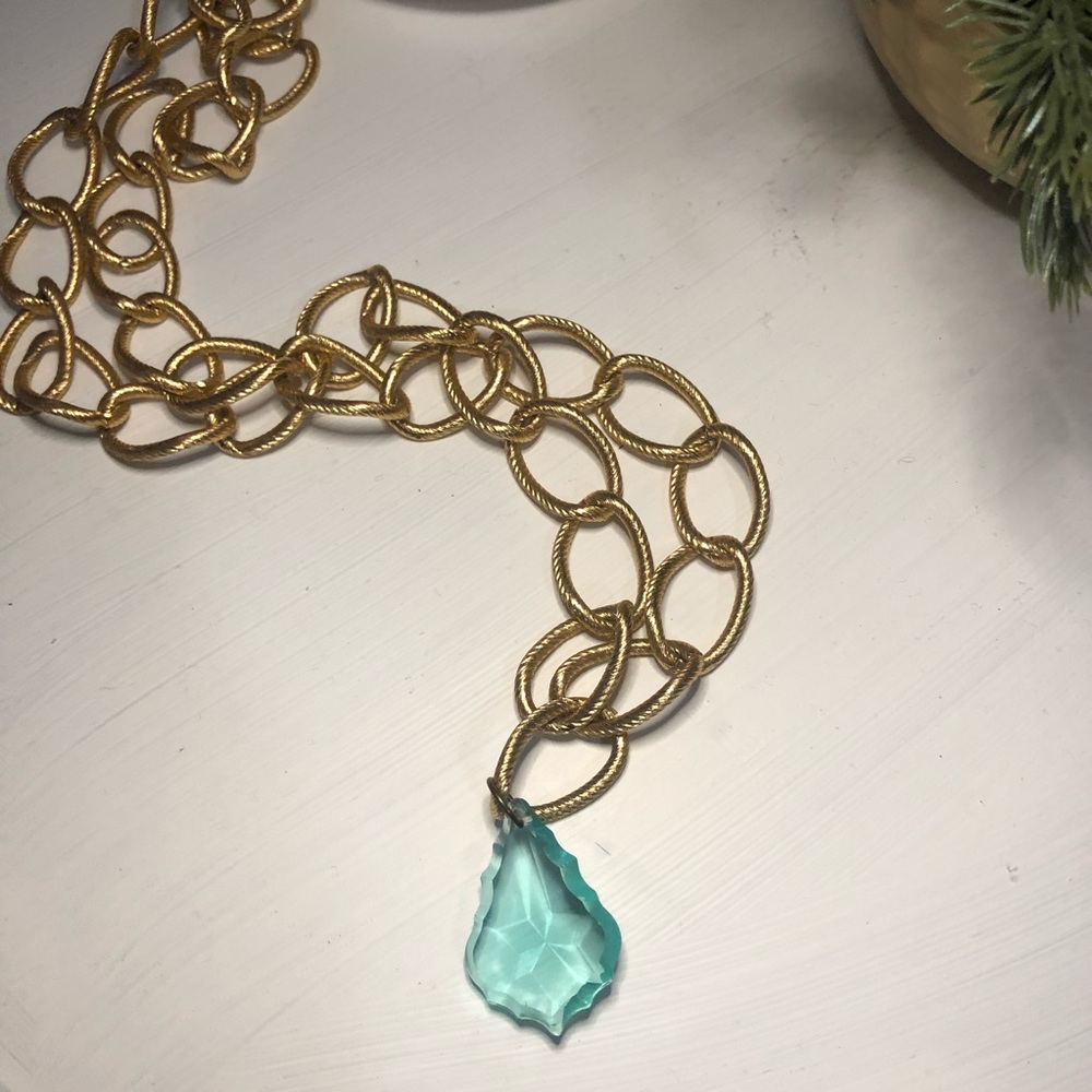 Fashion gold link necklace!!
